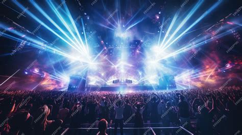 Premium Ai Image A Photo Of A Futuristic Music Festival With