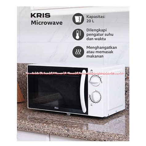 Jual Kris Microwave White 20L Alat Menghangatkan Memanaskan Memasak