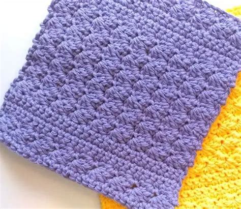 Even Moss Stitch Dishcloth Weave Crochet