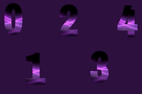 Numbers Neon Purple Graphic by ImageThatByMonet · Creative Fabrica