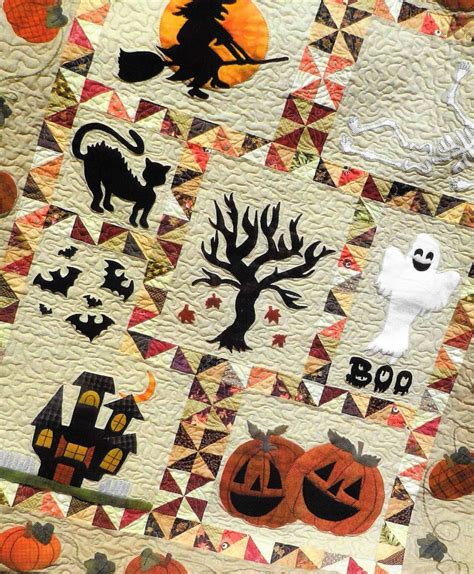 Quilt Pattern Spooky Hollow Halloween Decor Halloween Witch Haunted