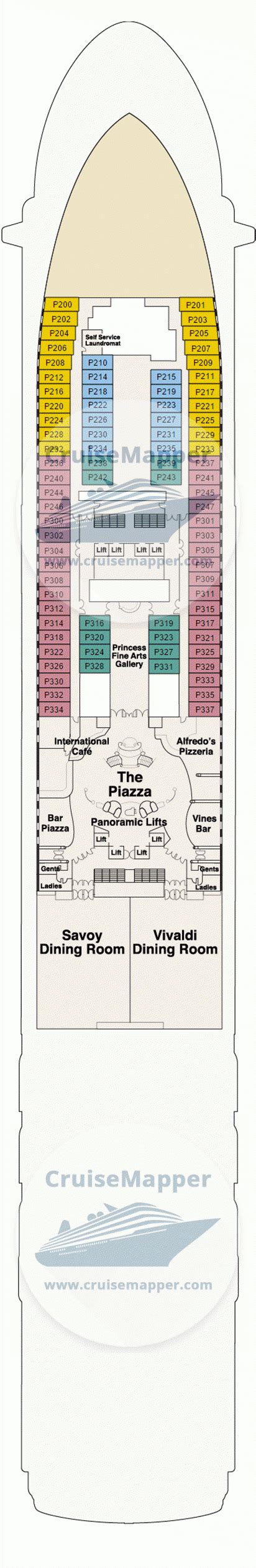 Sapphire Princess Deck 5 Plan Cruisemapper