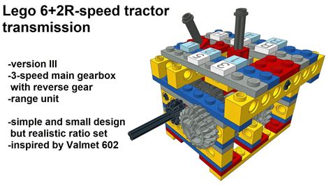 Lego R Speed Tractor Transmission Version Iii Youtube