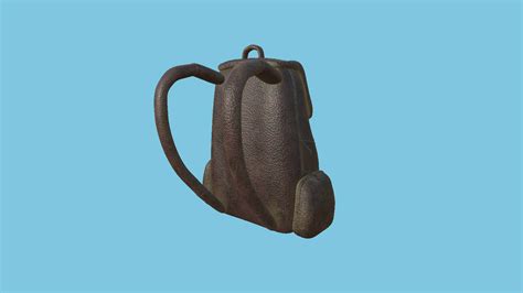 Backpack 10 - Rust Leather 3D Model by gsommer