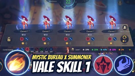 Best Way To Use Vale Skill 1 Perfect Strategy Mystic Bureau X Summoners