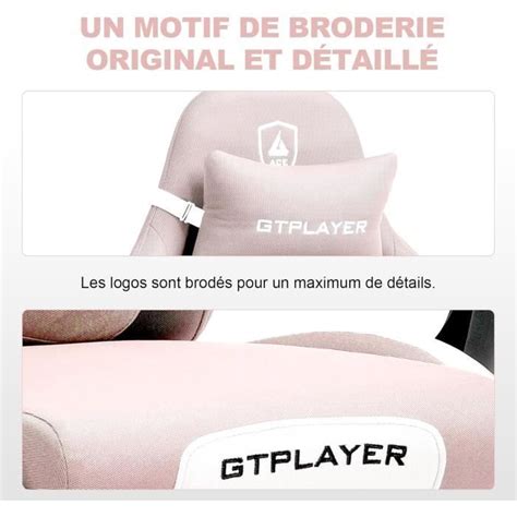 Gtplayer Chaise Gaming Chaise De Gamer Chaise De Bureau Respirante En