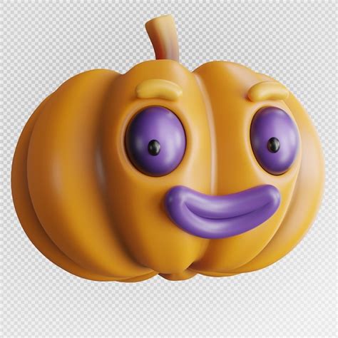 Premium Psd 3d Render Of Pumpkin With Halloween Concept