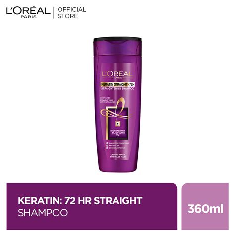 L Oreal Paris Keratin Straight 72h Straightening Shampoo 360ml Eshaistic Pk