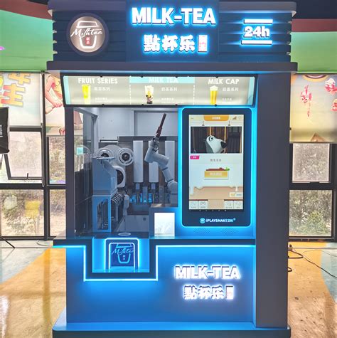 Bubble Pearl Milk Tea Making And Vending Machine Hot And Cold Milk Tea