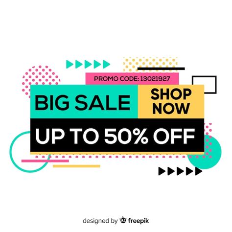 Free Vector Abstract Sale Promotion Banner Template