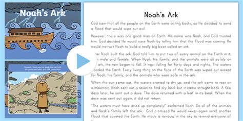 Noah's Ark PowerPoint and Story (Teacher-Made) - Twinkl