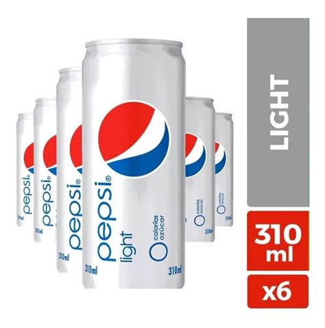 Pack 6 Bebida Pepsi Light En Lata 310cc Cuotas sin interés