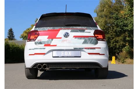 Fox Sportauspuff Vw Polo Gti Typ Aw Bj Ab Endrohr X Mm Rund