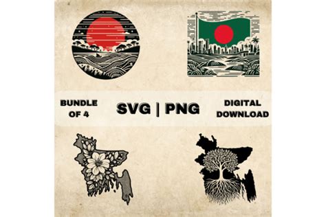 Bangladesh Flag Svg Bundle Graphic By Younique Aartwork · Creative Fabrica