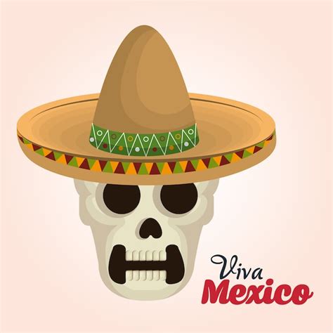 Premium Vector Viva Mexico Poster Icon