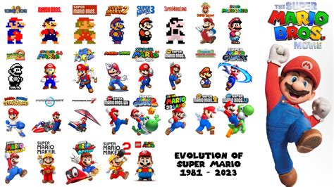 Evolution Of Super Mario 1981 2023 V 2 By Coolteen15 On Deviantart