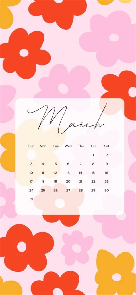 March Calendar Wallpaper Cute Backgrounds For Anjahome