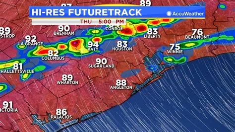 Houston Weather Scattered Storms Thursday Afternoon And Evening