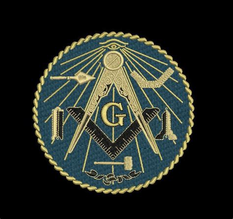 Masonic Compass 3sizes Digitized Filled Machine Embroidery Etsy