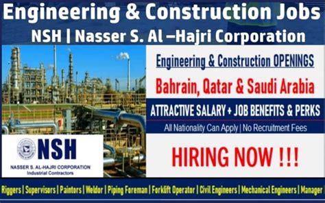 Nsh Job Openings Nasser S Al Hajri Corporation 2023