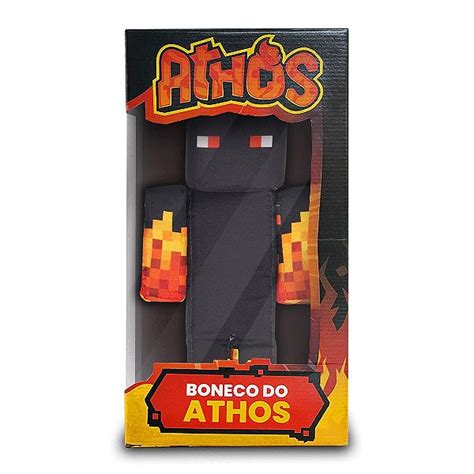 Boneco Athos Youtuber Minecraft - Curta Loja - Produtos Licenciados de Influenciadores