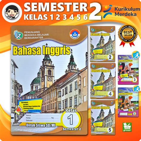 Jual Lks Bahasa Inggris Sd Mi Kelas 1 2 3 K13 4 5 6 K13 Semester 2