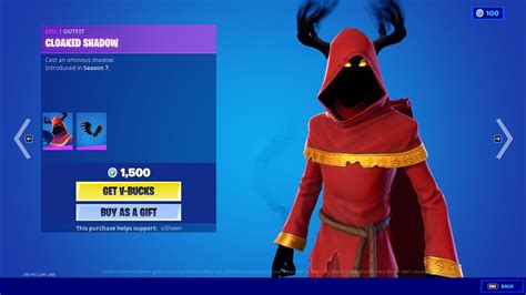 Cloaked Shadow Skin Fortnite Item Shop Live Fortnite Season 7