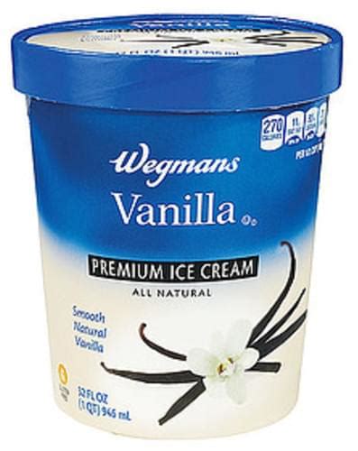 Wegmans Ice Cream Premium Vanilla Ice Cream And Popsicles 32 Oz