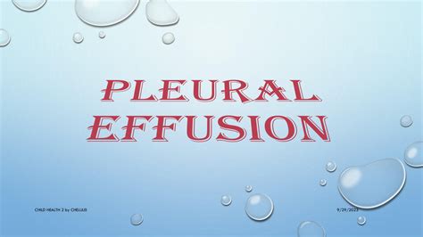 SOLUTION Pleural Effusion Studypool