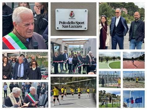 Imperia Il Sindaco Claudio Scajola Inaugura Il Nuovo Polo Sportivo Di