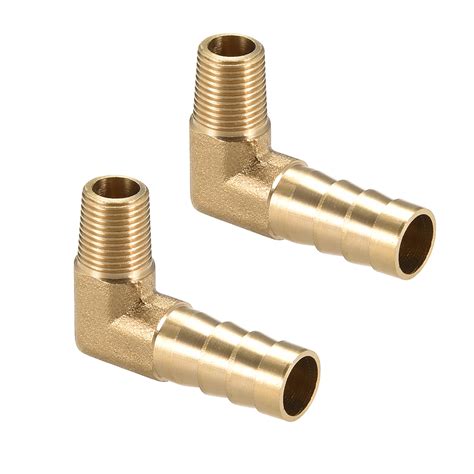 Brass Barb Hose Fitting 90 Degree Elbow 10mm Barbed X 1 8 PT Male Pipe