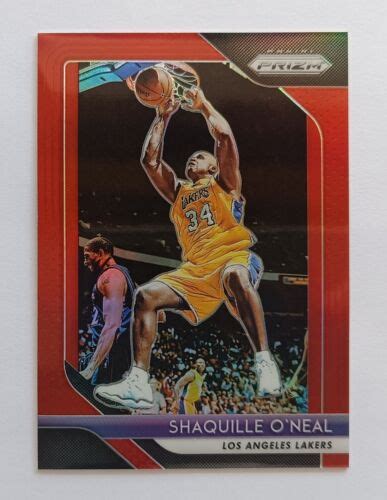 SHAQUILLE O NEAL 2018 19 PANINI PRIZM RED PRIZM 299 EBay