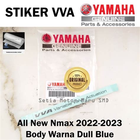 Jual Stiker VVA All New Nmax 2023 Body Biru Glossy Dull Blue Asli