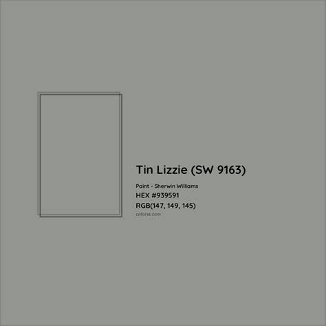 Tin Lizzie SW 9163 Complementary Or Opposite Color Name And Code