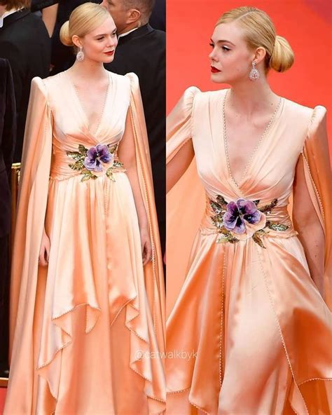 Catwalkbyk On Instagram Ellefanning Wearing Gucci At Cannes Film