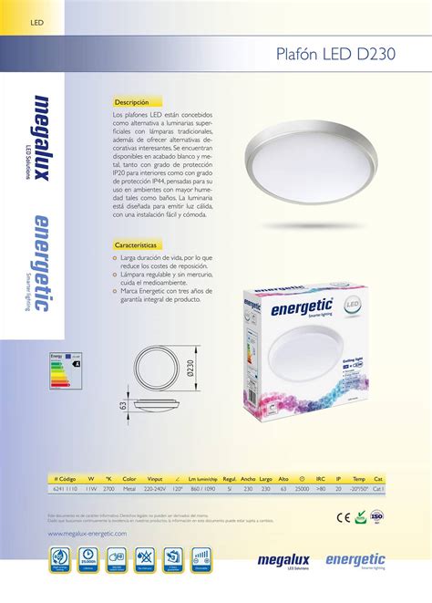 Led Plaf N Superficie D Megalux Led