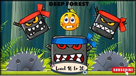 Red Ball 4 Level 16 to 20 - Gameplay Walkthrough | Deep Forest (Part - ||) - YouTube