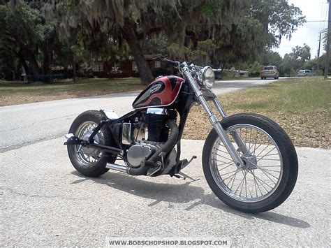 BOBS CHOP SHOP: 1988 SUZUKI SAVAGE BOBBER CHOPPER FINISHED