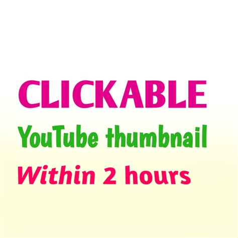 Create Clickable Youtube Thumbnail By Disigncreator Fiverr