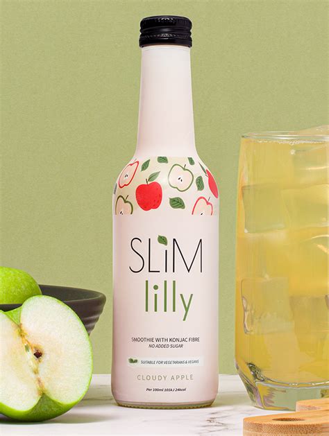 Box Of Slim Lilly Cloudy Apple Smoothie 6x250 Ml Slimlilly