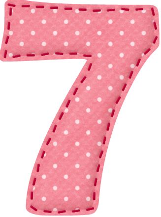 Number With White Polka Dots On Pastel Pink Vector Image On