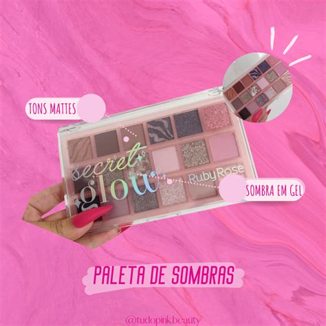 Paleta De Sombras Secret Glow Ruby Rose Shopee Brasil