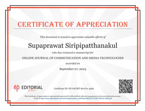 Pdf Ojcmt Reviewer Certificate Scopus Q2