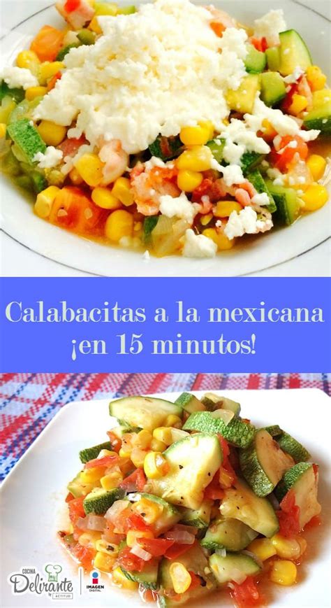 Disfruta de unas calabacitas a la mexicana en menos de 15 minutos ...