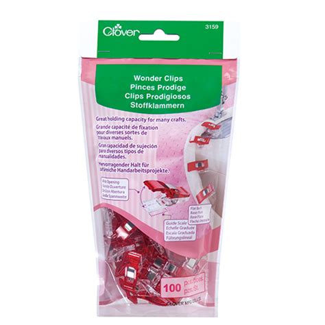 Clover Wonder Clips 100 Pack Trendy Trims