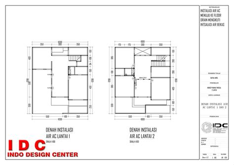 Penting Gambar Kerja Rumah 2 Lantai Lengkap Dwg