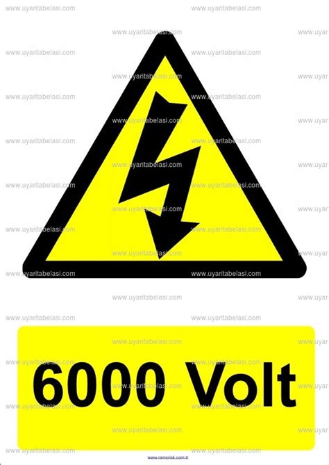 6000 volt, elektrik, voltaj, tehlike, ikaz levhası, uyarı tabelası