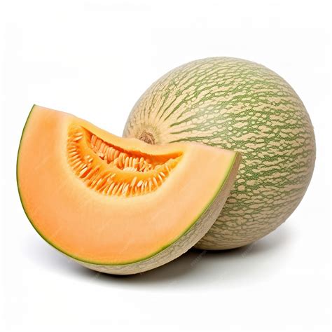 Premium Photo | Cantaloupe white background isolated