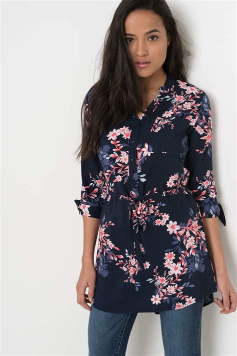 Ardene Light Tunic With Tie Blouses For Women Spring Shirts Tunic