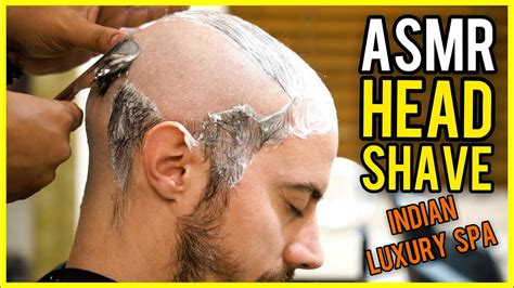 ASMR HEAD SHAVE Indian LUXURY SPA SHAVING SOUNDS YouTube